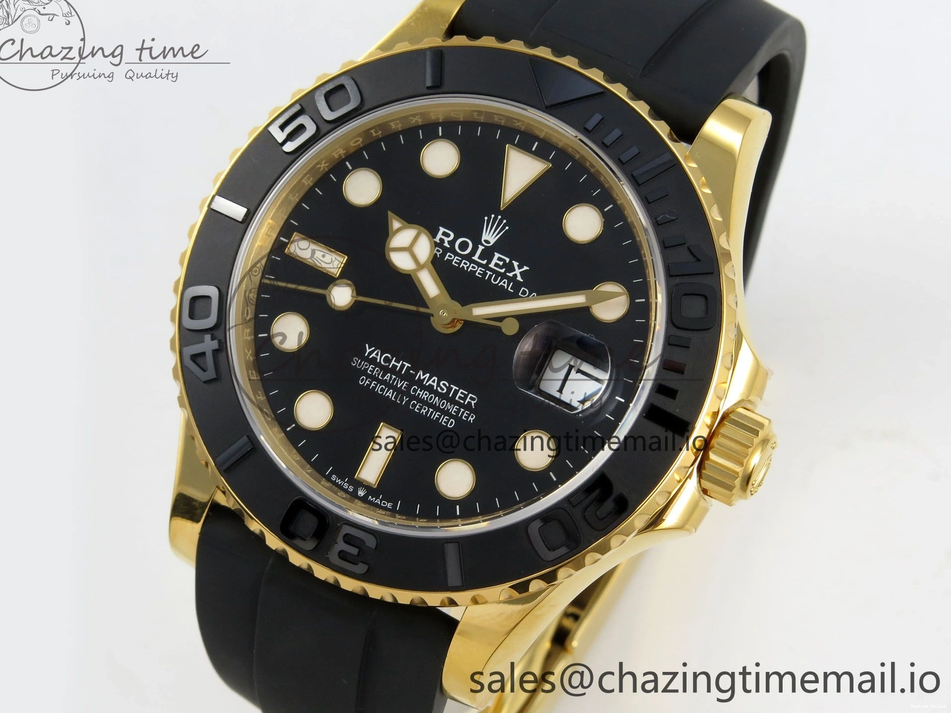 0102 Resilient Yacht-Master 226658 VSF 1:1 Best Edition Black Dial on Oysterflex Strap VS3235 (Gain Weight) V 174